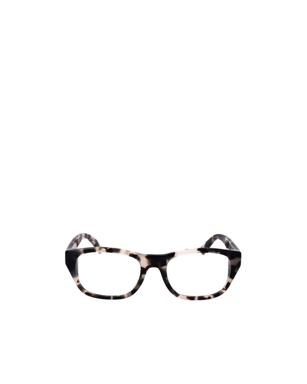 Moncler White Eyewear Rectangular Frame Glasses for men