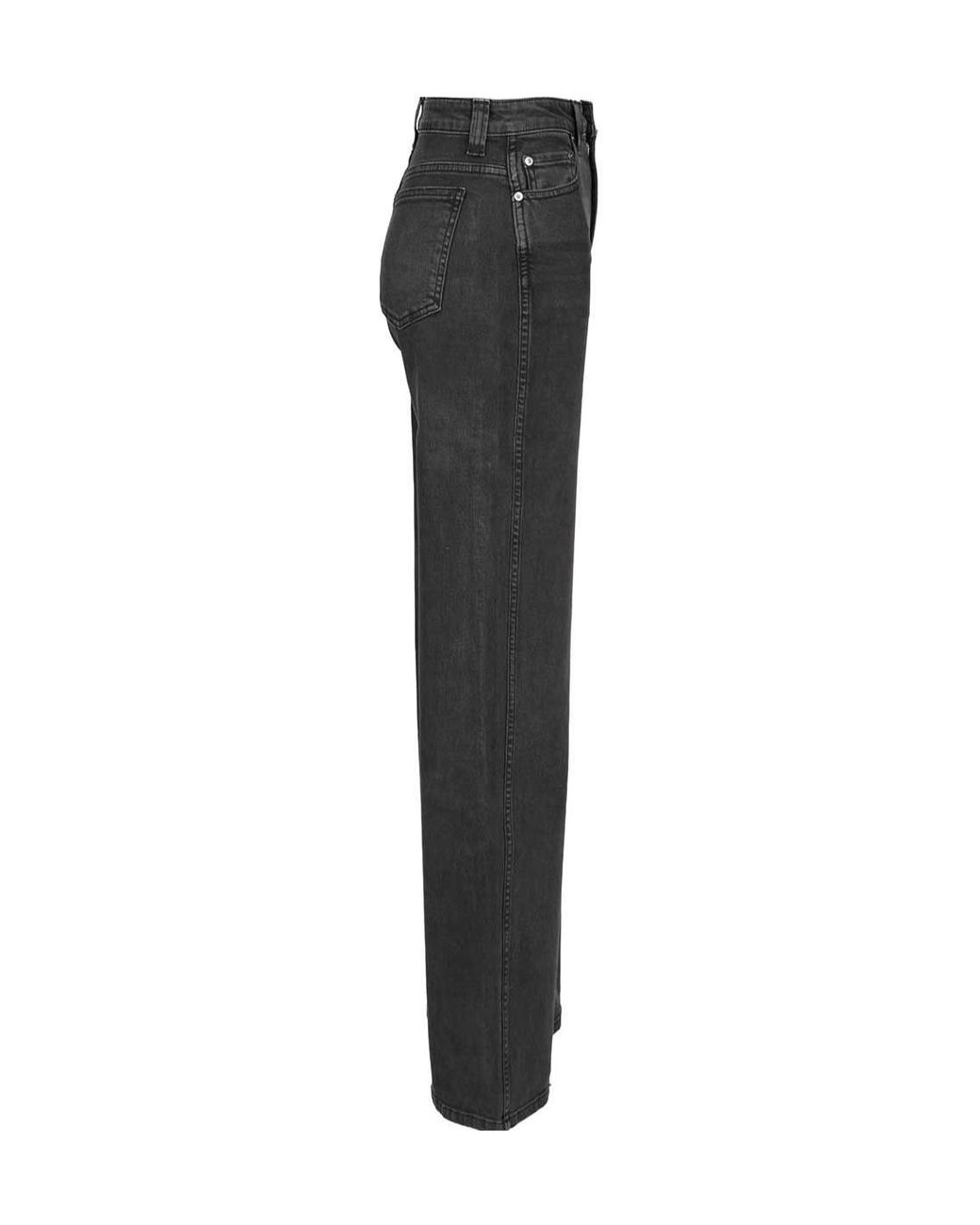 Khaite Black Dane High Waisted Jeans
