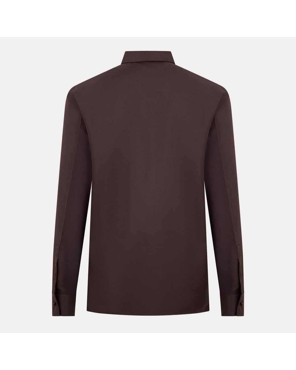 Gucci Brown Long-Sleeve Button-Up Shirt for men