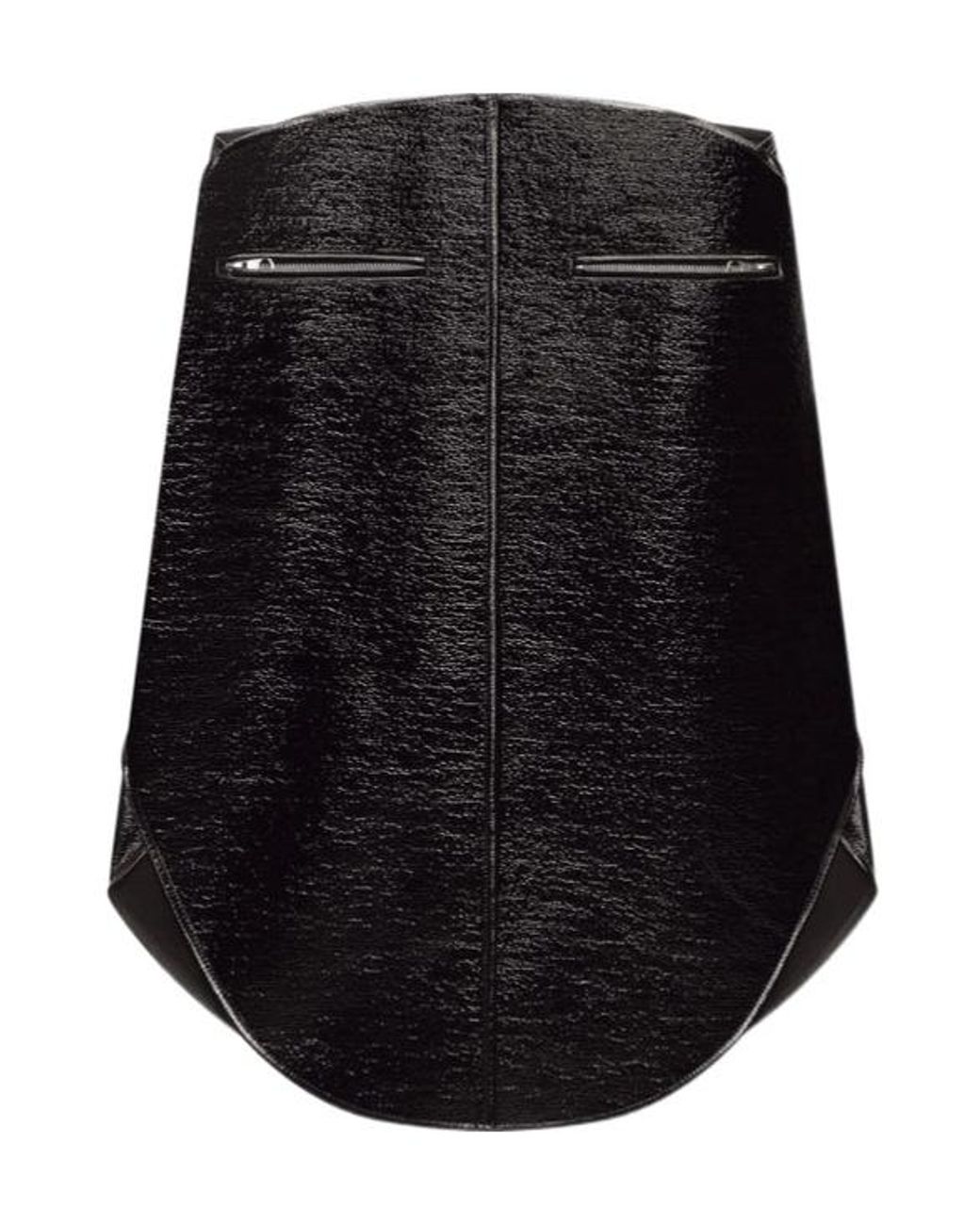 Courreges Black Courrèges Circle Vinyl Midi Skirt
