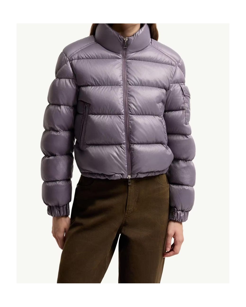 Moncler Gray Aveto Short Down Jacket