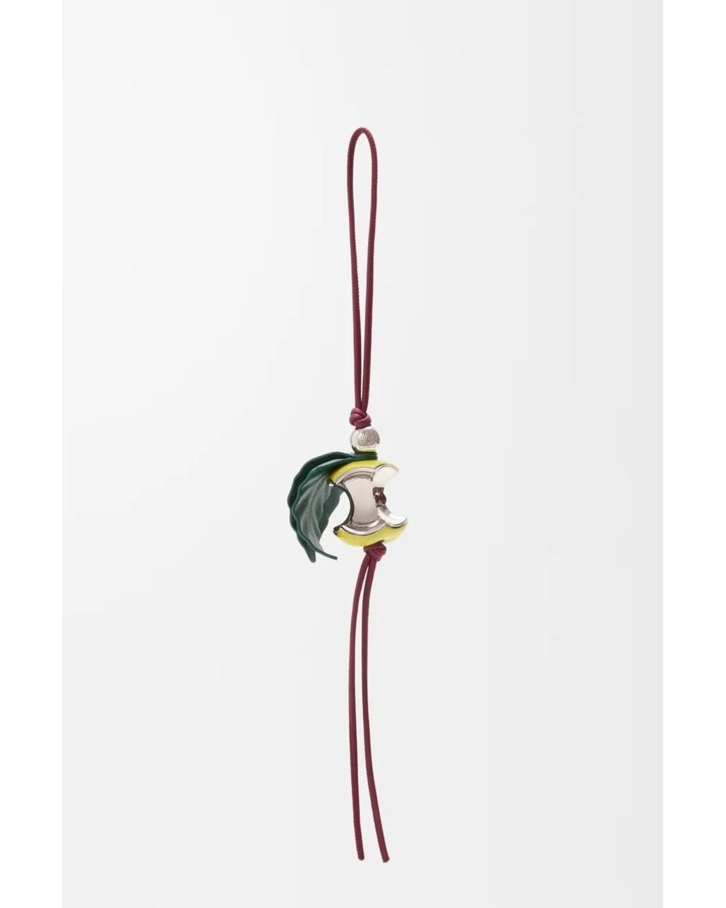 Loewe White Apple Charm For