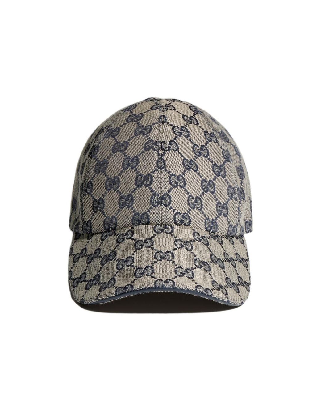 Gucci Gray Gg Cotton Canvas Baseball Hat