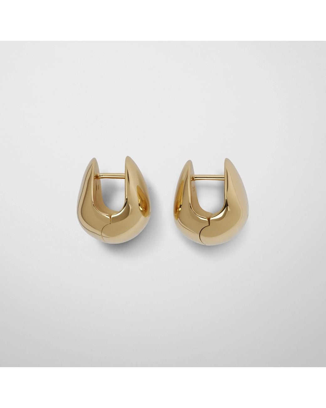 Phoebe Philo Metallic Pebble Earrings