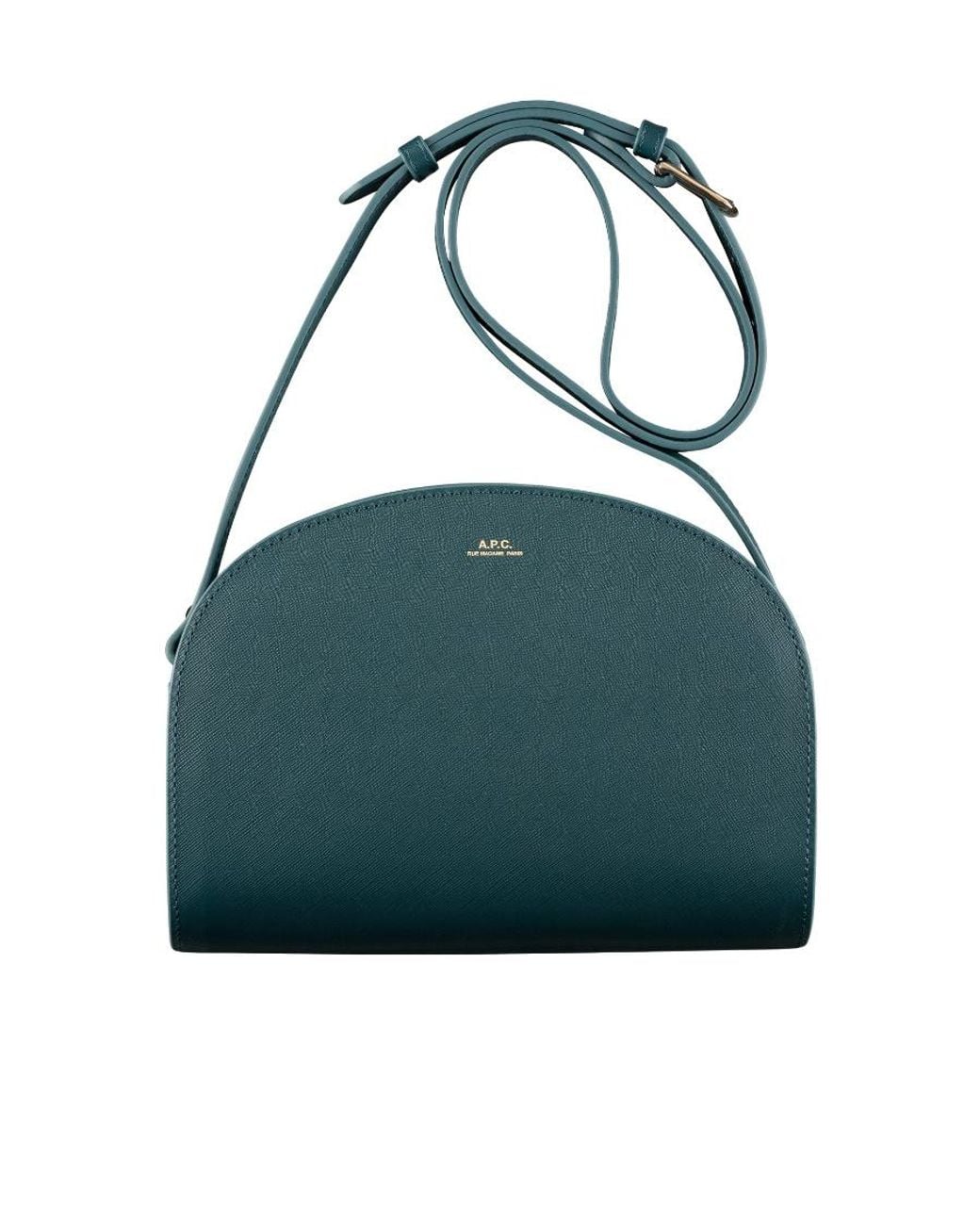 A.P.C. Green Apc Demi-Lune Shoulder Bag