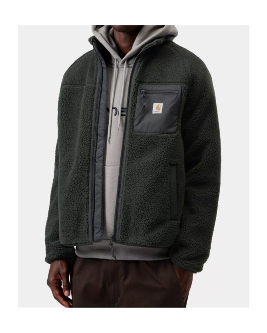 Carhartt Black Fleece Zip-Up Sweater for men