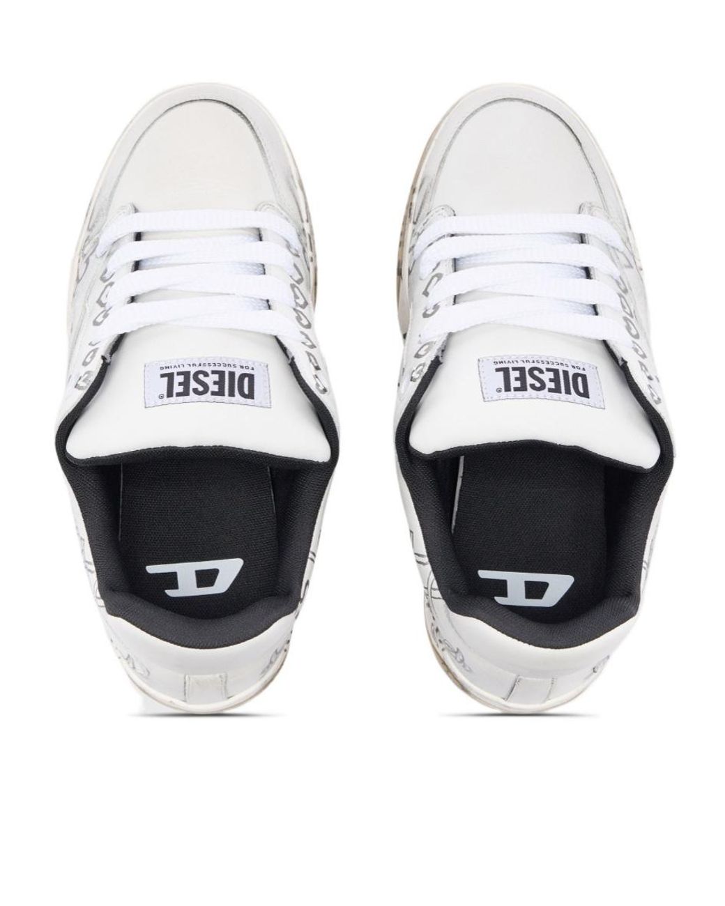 DIESEL White S-D-Ollie Low W Sneakers