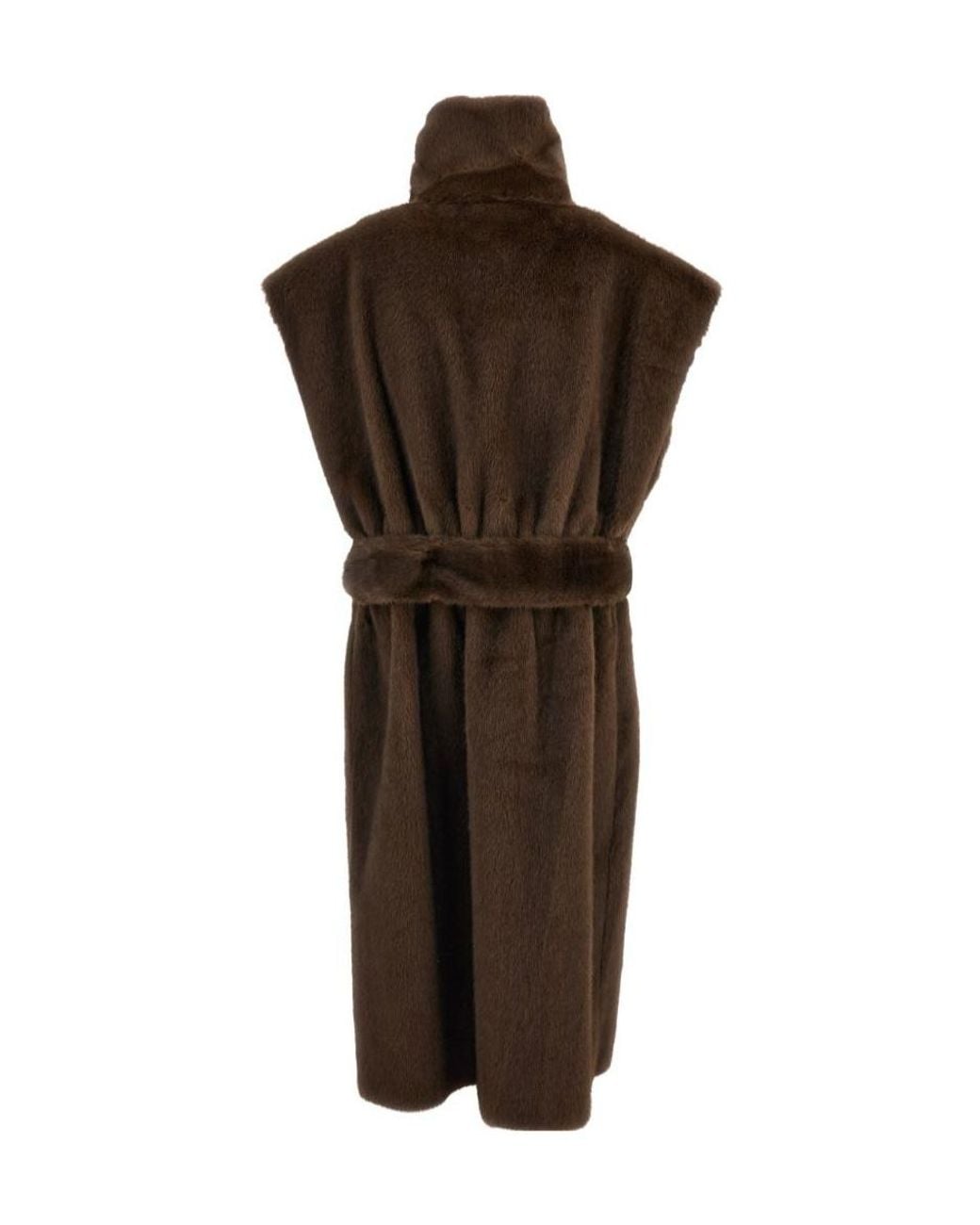 Stand Studio Brown Reversible Sleeveless Coat