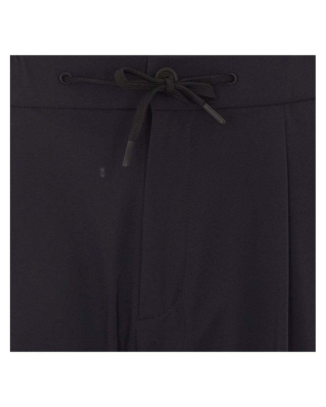 Herno Blue Drawstring Pleated Trousers for men