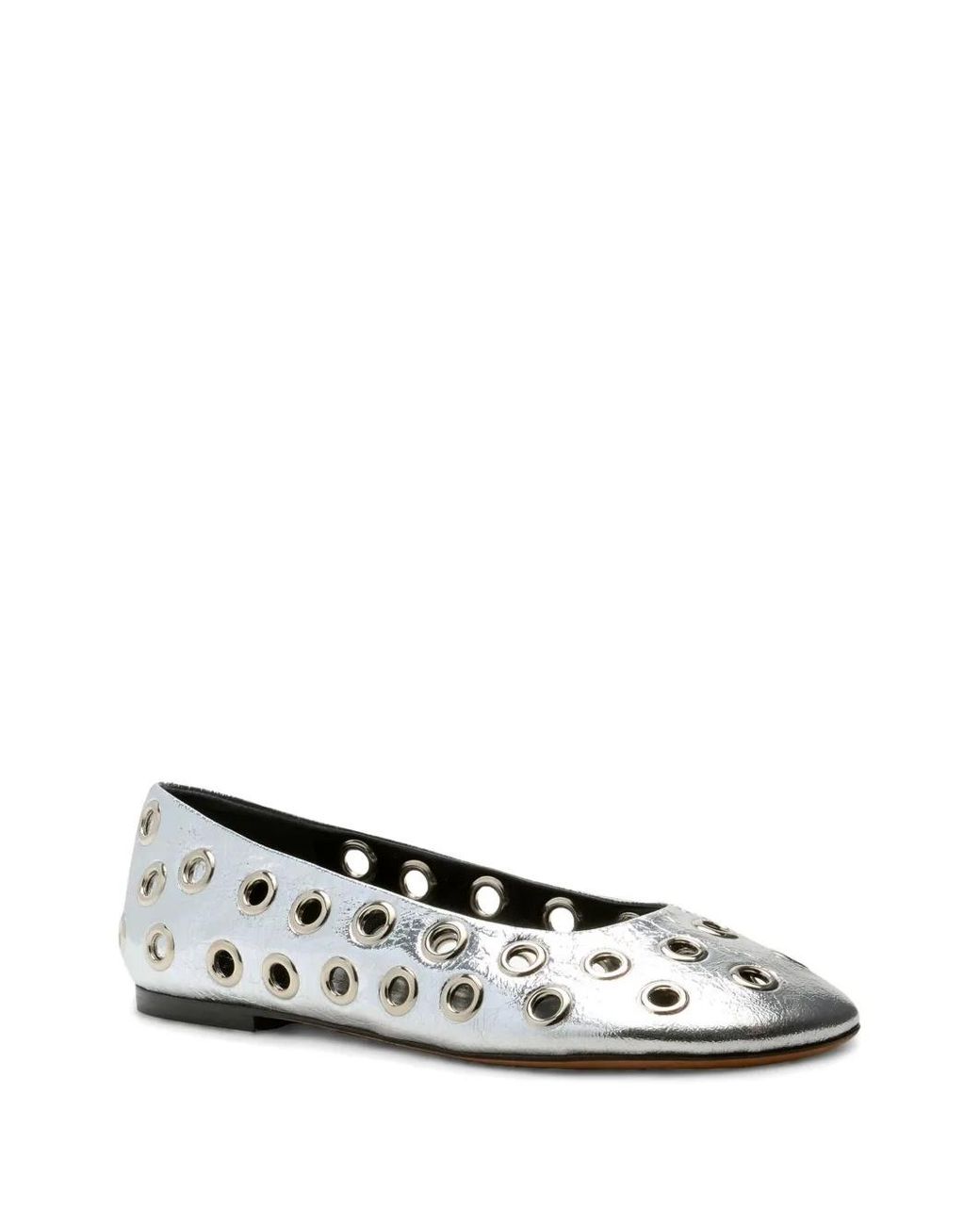 Proenza Schouler White Glove Grommet Ballerina Shoes