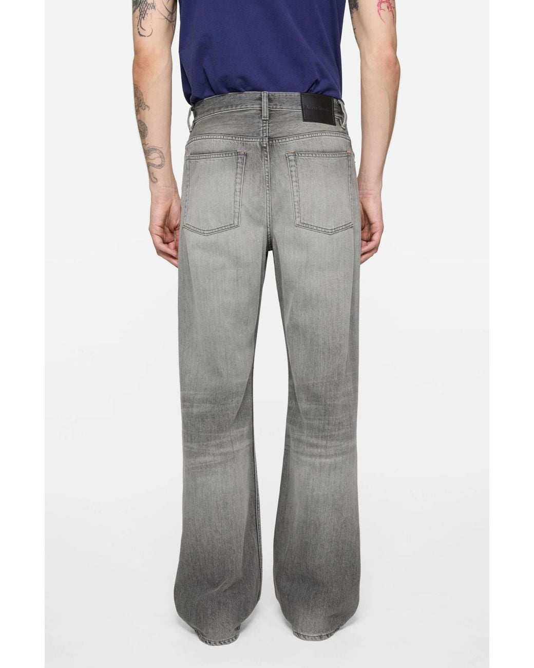 Acne Gray Orlando Flared Jeans for men