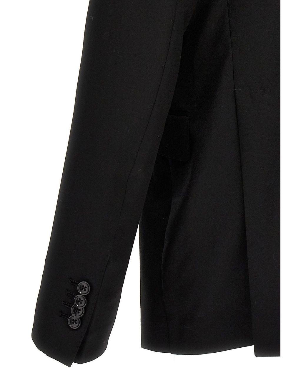 Tagliatore Black Double-Breasted Two-Piece Suit Set for men