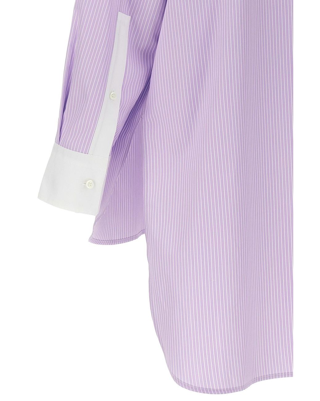 Loewe Purple Striped Asymmetric Shirt
