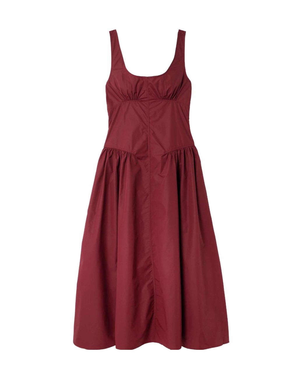 Proenza Schouler Red Paneled Shell Midi Dress