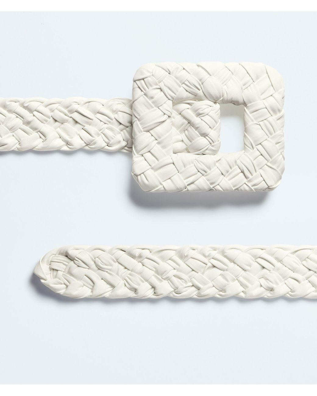 Bottega Veneta White Foulard Belt