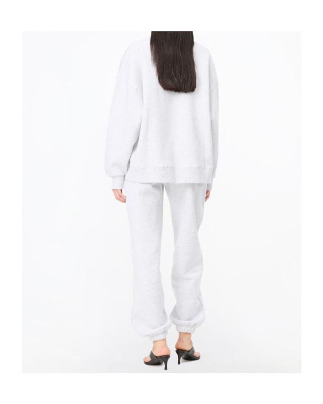 ROTATE BIRGER CHRISTENSEN Gray Logo-Appliqué Sweater