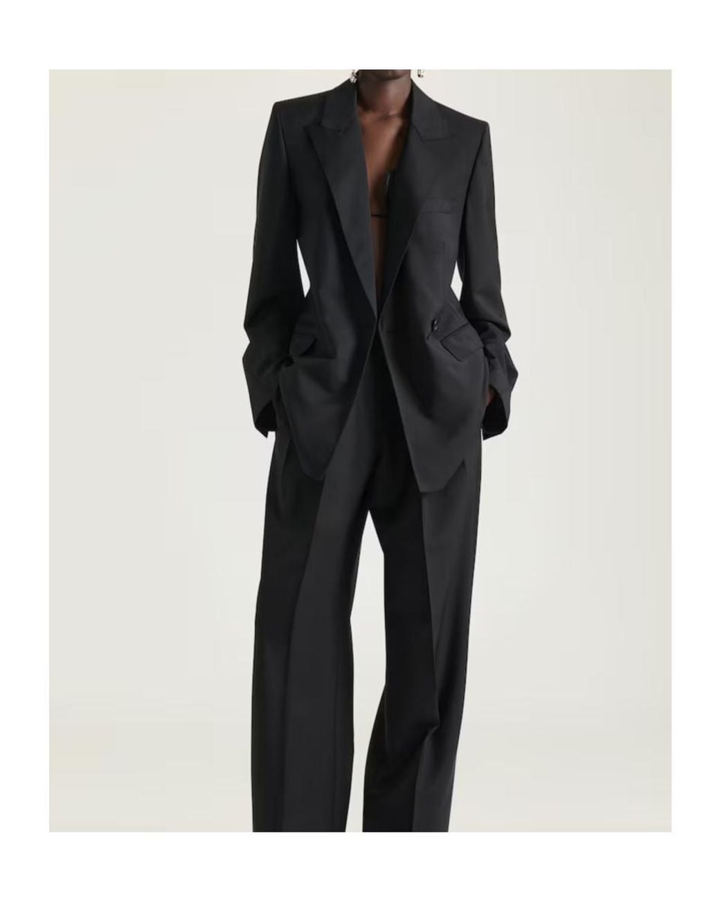 Givenchy Black Single-Breasted Tailored Blazer