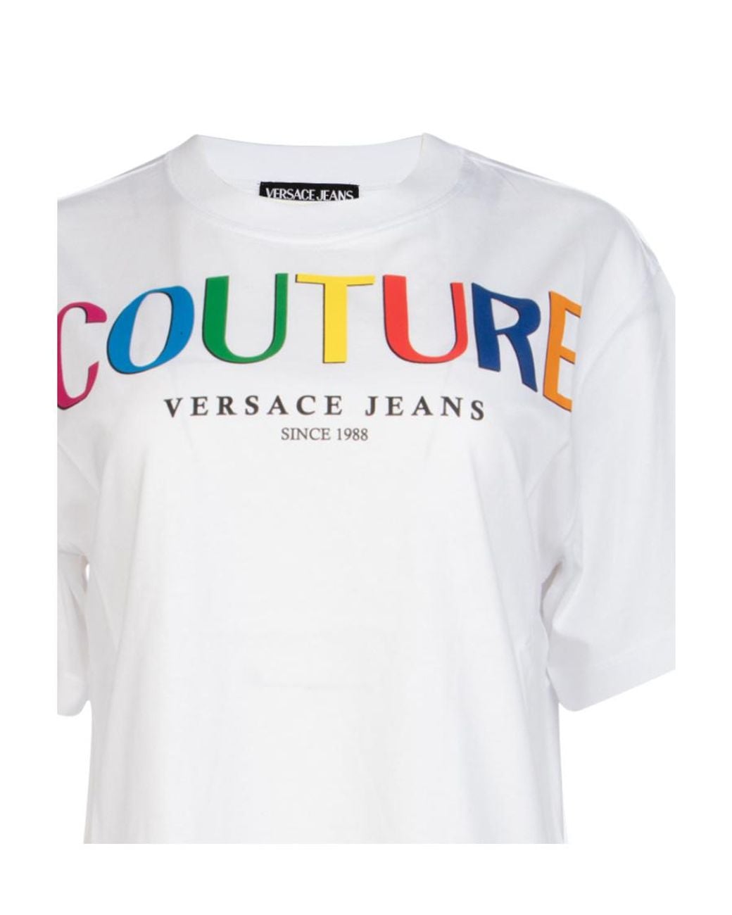 Versace Jeans White Logo-Print T-Shirt