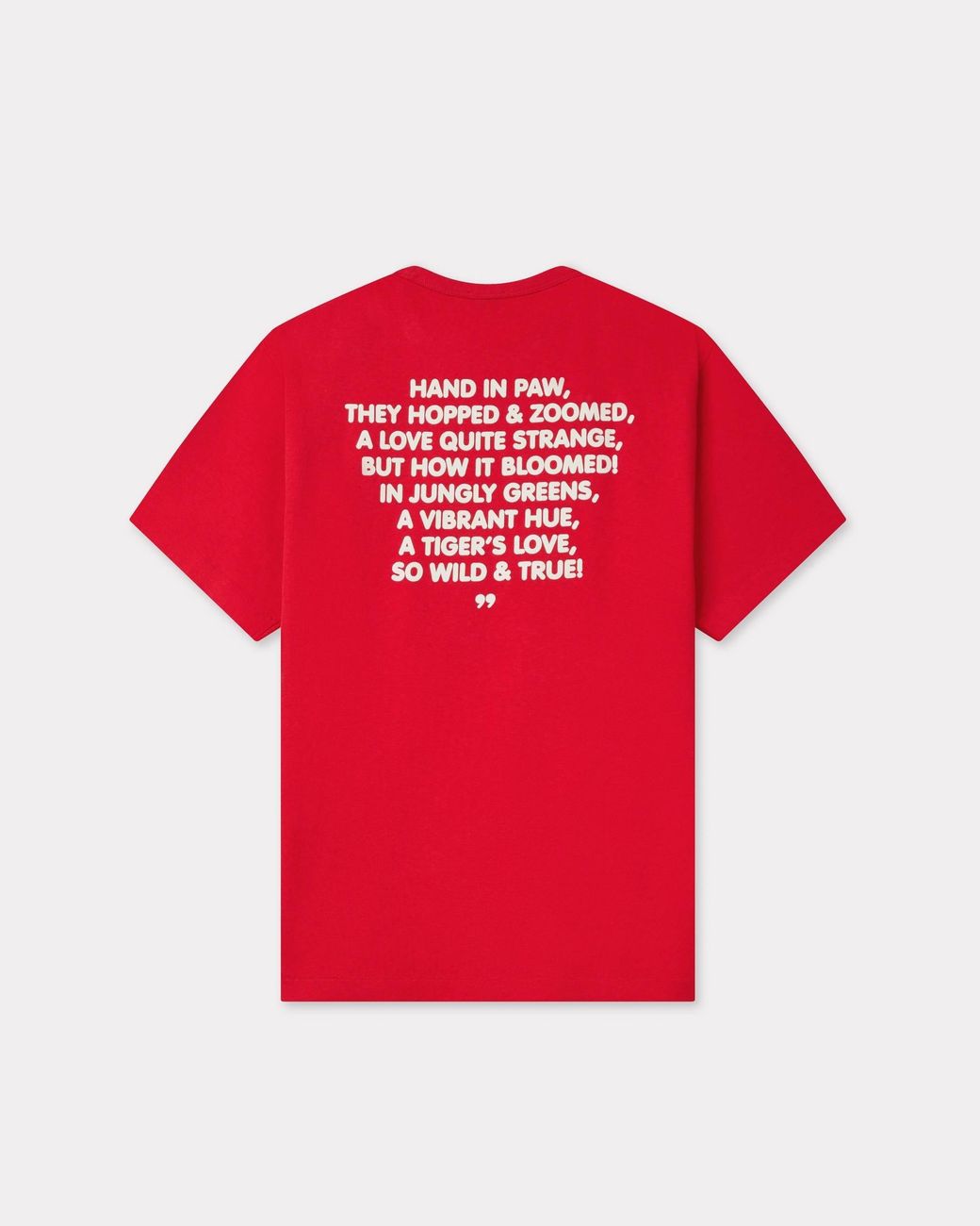 KENZO Red Cartoon Genderless T-Shirt for men