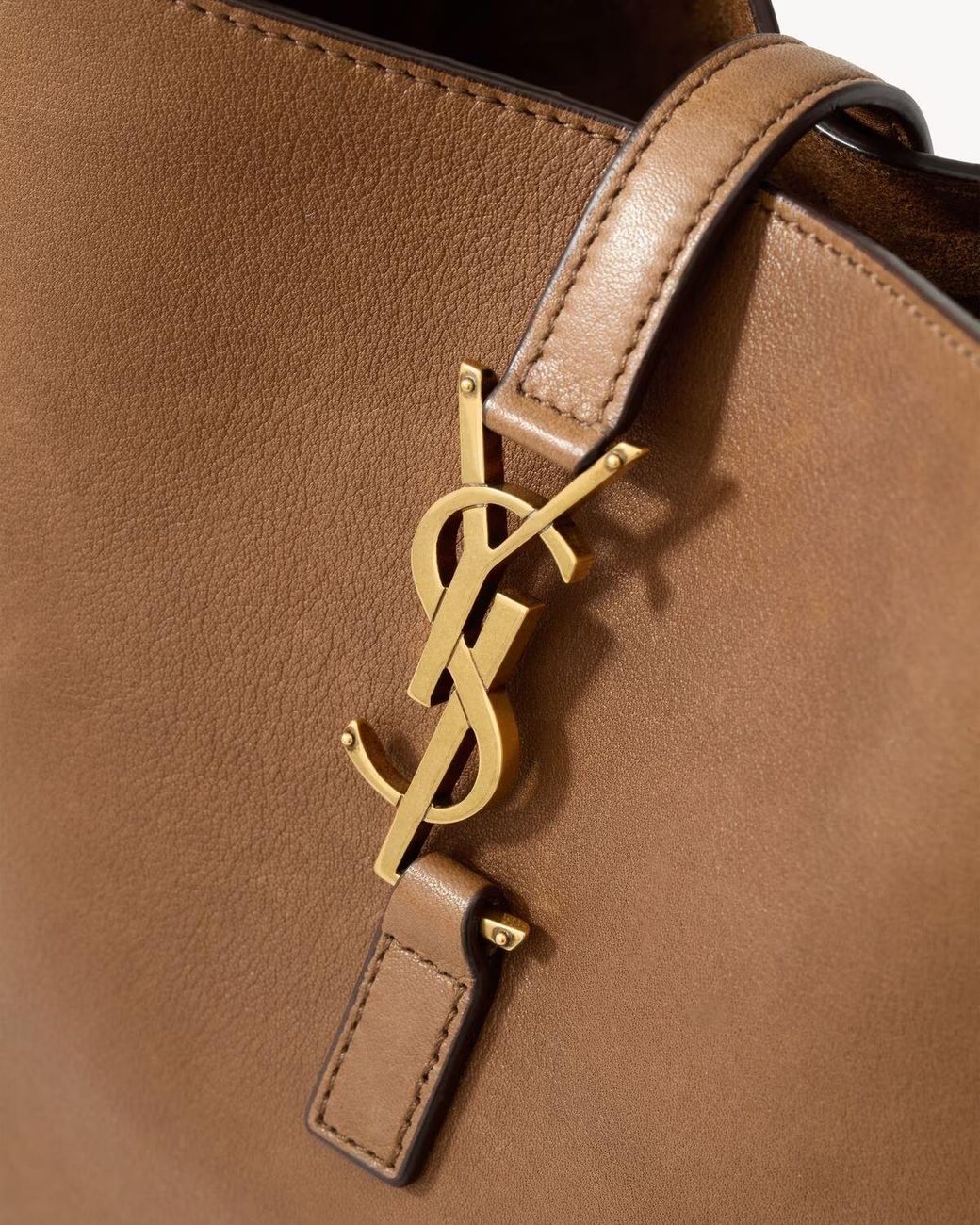 Saint Laurent Brown Le 5 À 7 Supple Small Shoulder Bag
