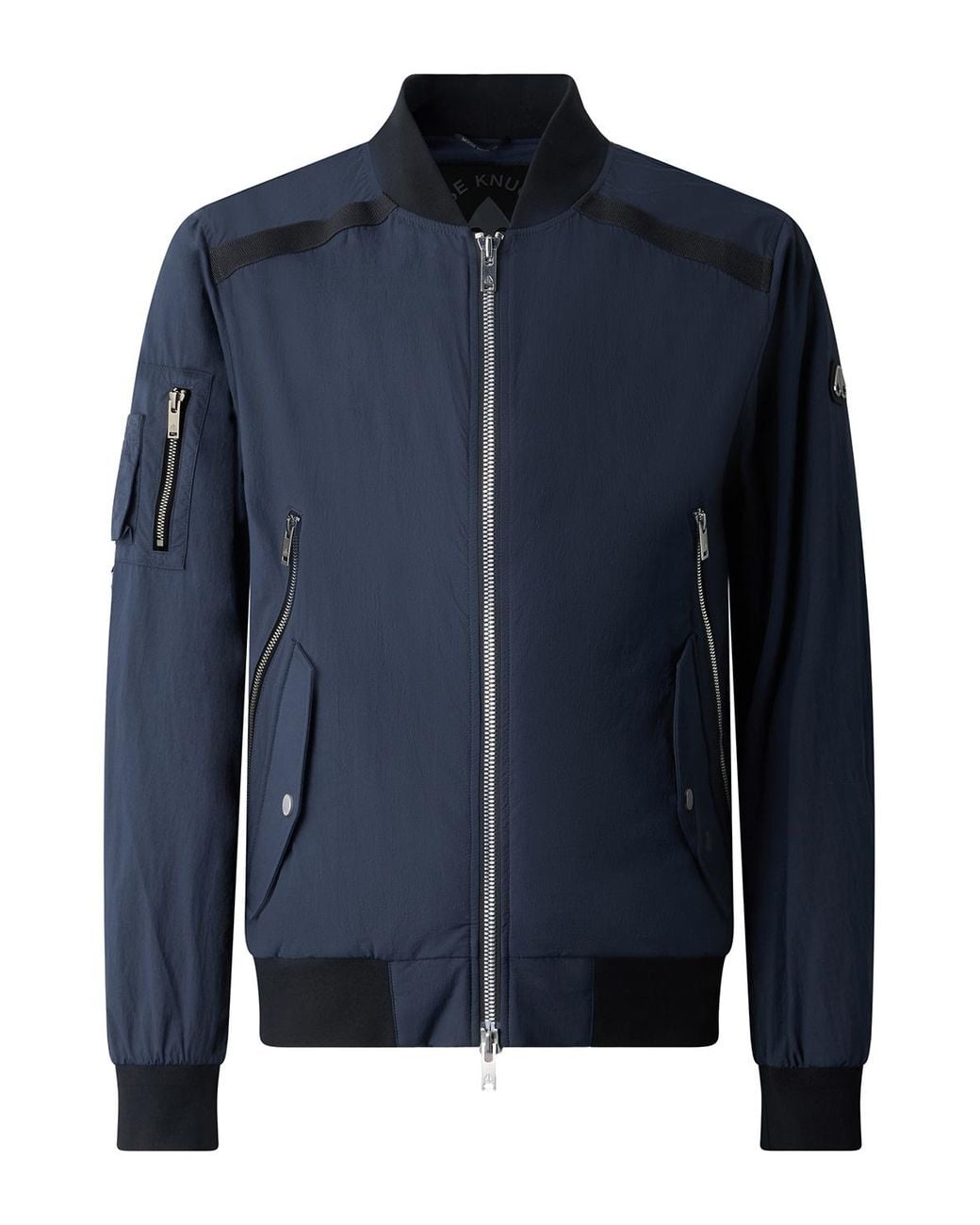 Moose Knuckles Blue Courville Zipped Bomber Jacket for men