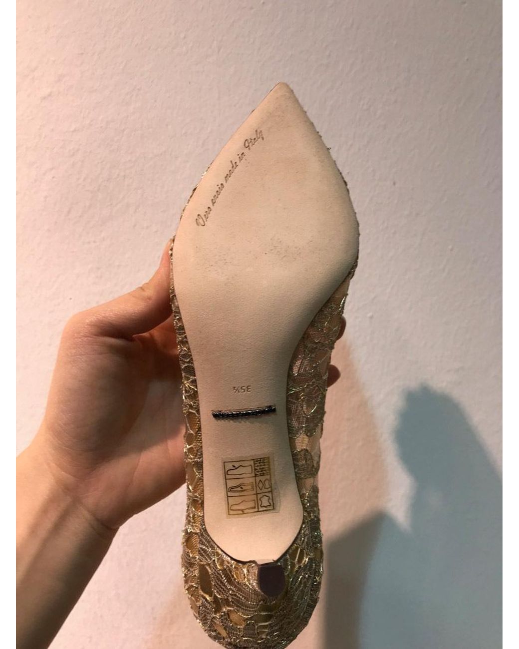 Dolce & Gabbana Natural Belluci Embellished Lace Pumps