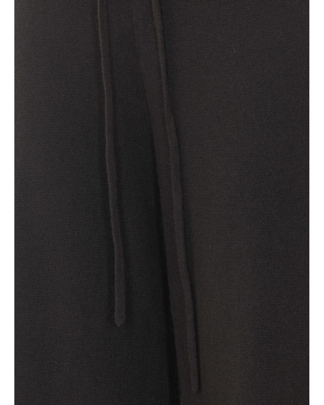 Lisa Yang Black Sofi Drawstring Knitted Trousers