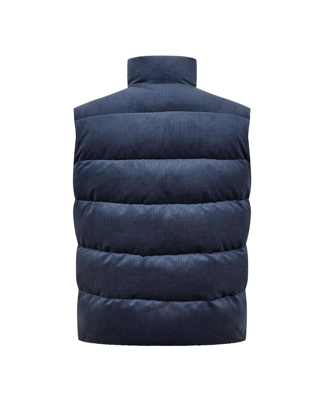 Boss Blue Simple Vest for men