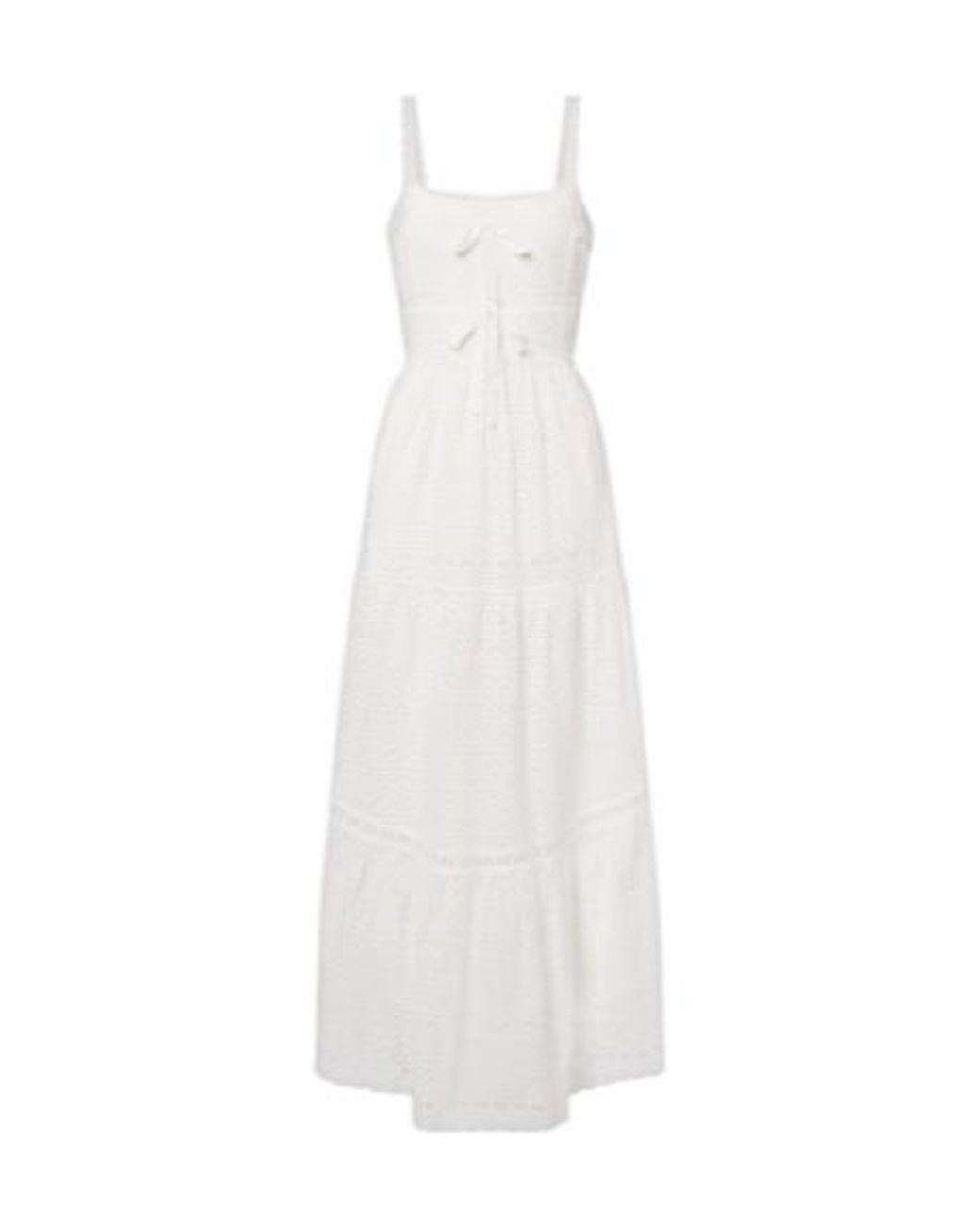Ulla Johnson White Constance Broderie Anglaise Midi Dress