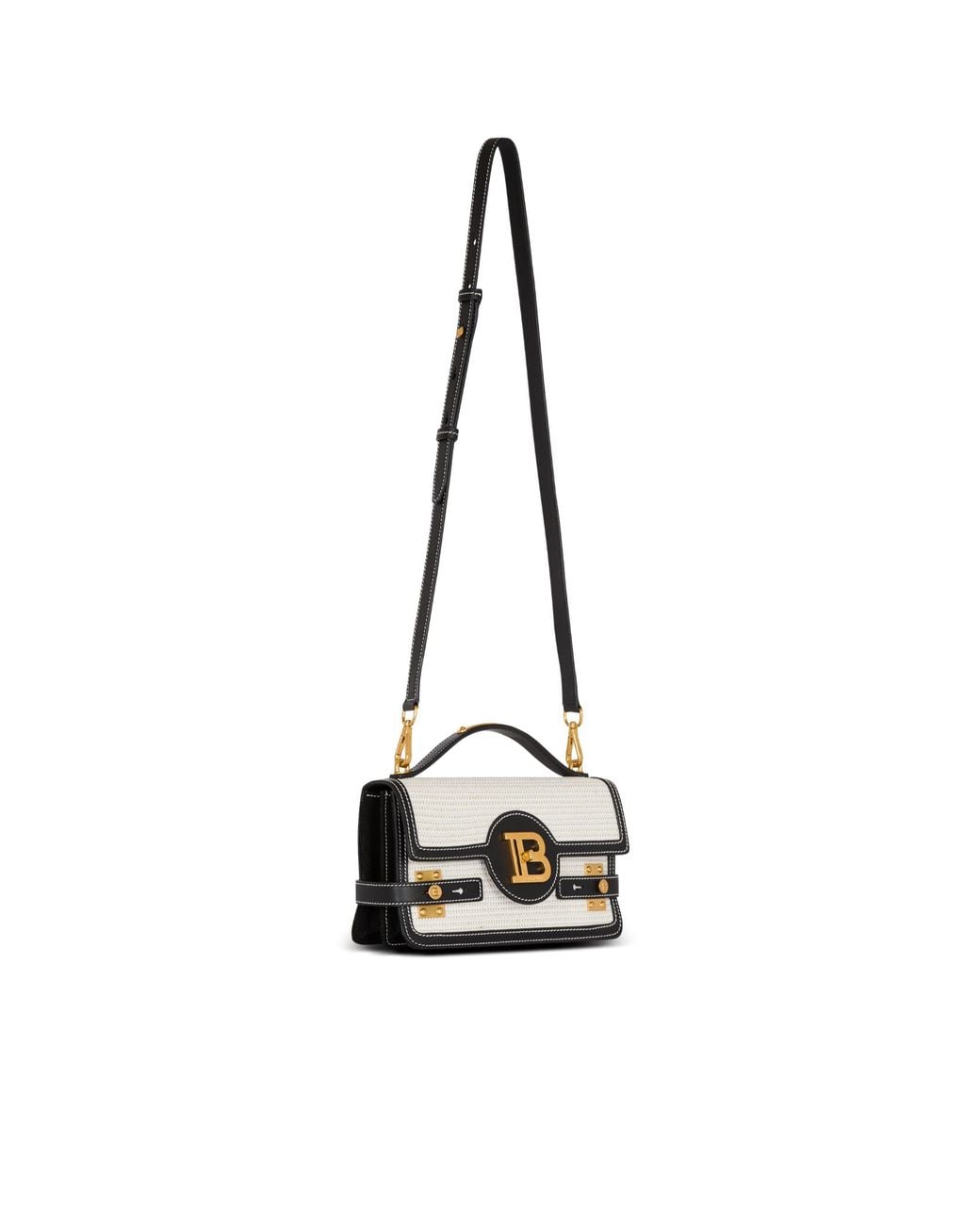 Balmain Black B-Buzz Shoulder 24 Bag