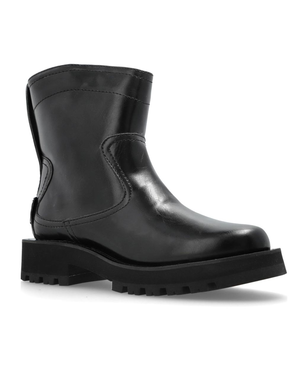 Ganni Black Studded Ankle Boots