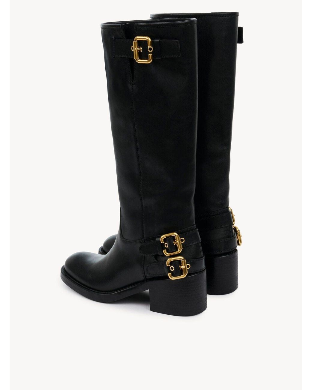 Chloé Black Chloé Dakota Buckled Boots