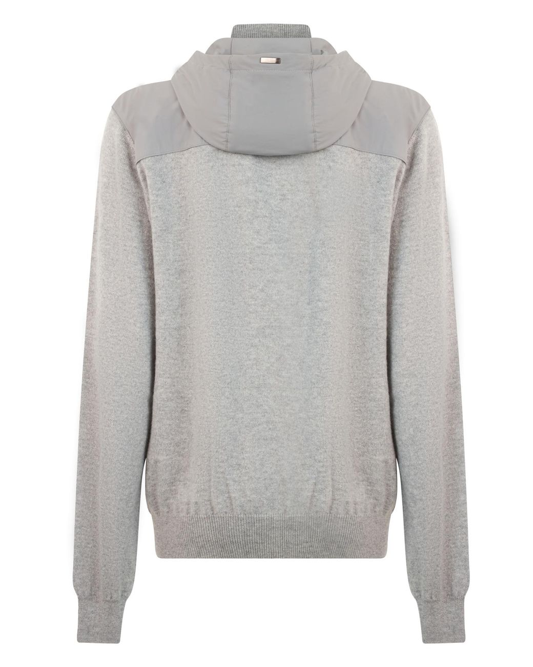 Herno Gray Zip-Up Hooded Hoodie for men