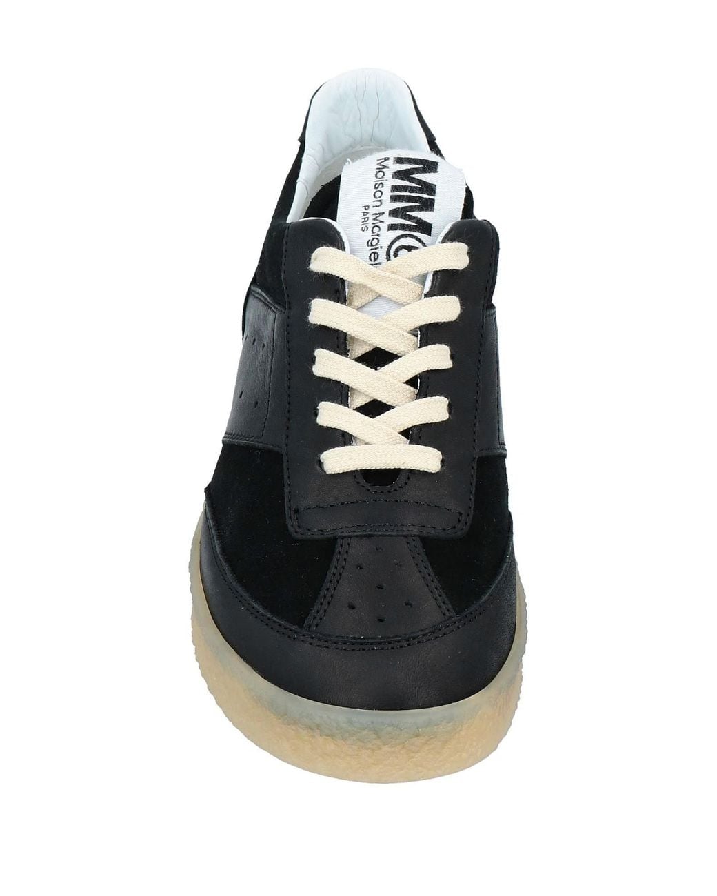 MM6 by Maison Margiela Black Minimalist Low-Top Casual Shoes