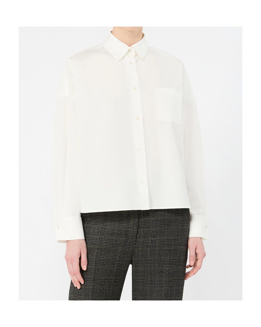 Weekend by Maxmara White Ovatta Boxy Shirt