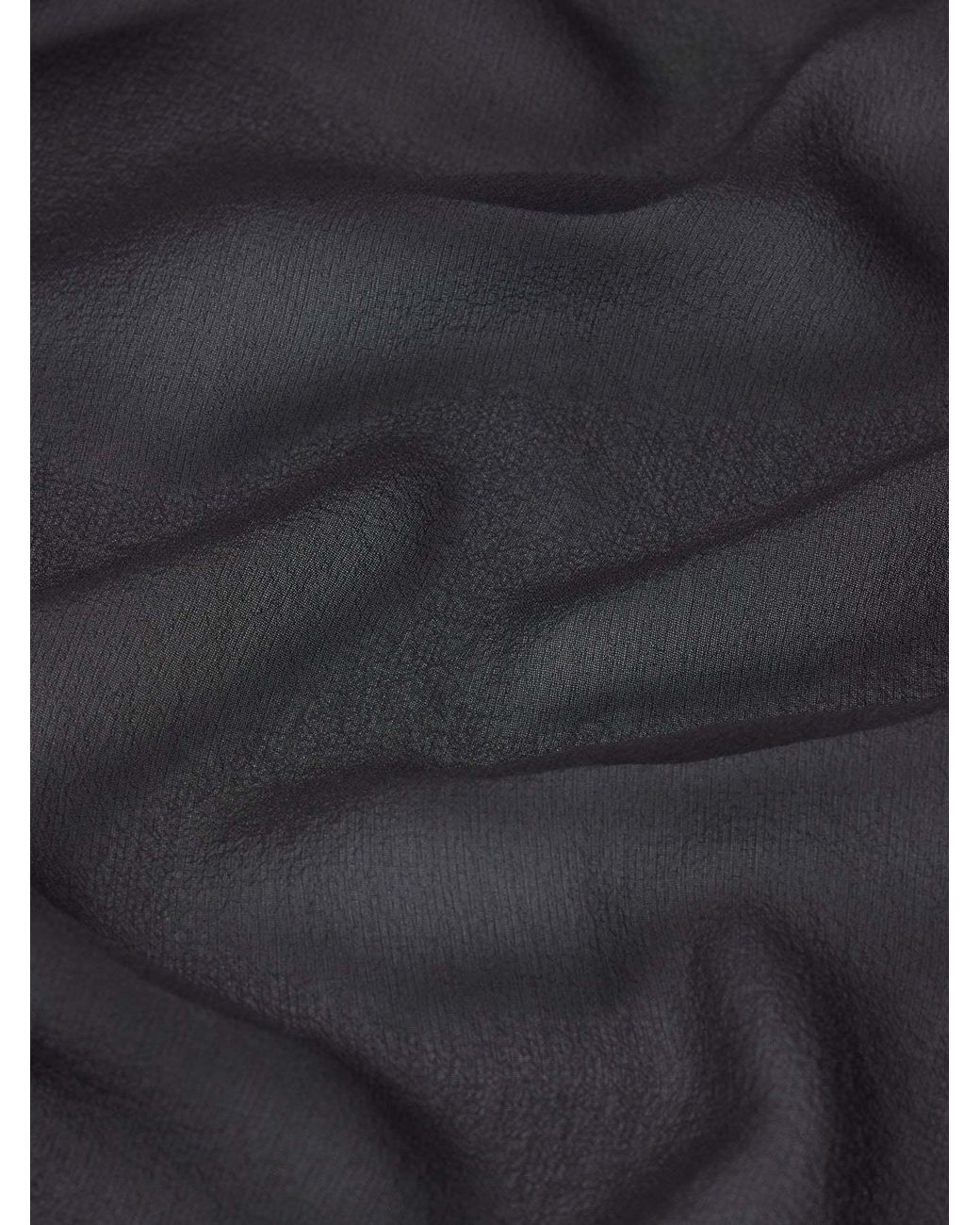 FRAME Black Ruffled-Details Tie-Neck Dress