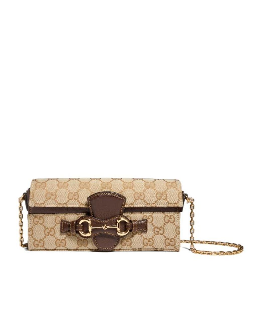 Gucci Natural Chain Horsebit Wallet