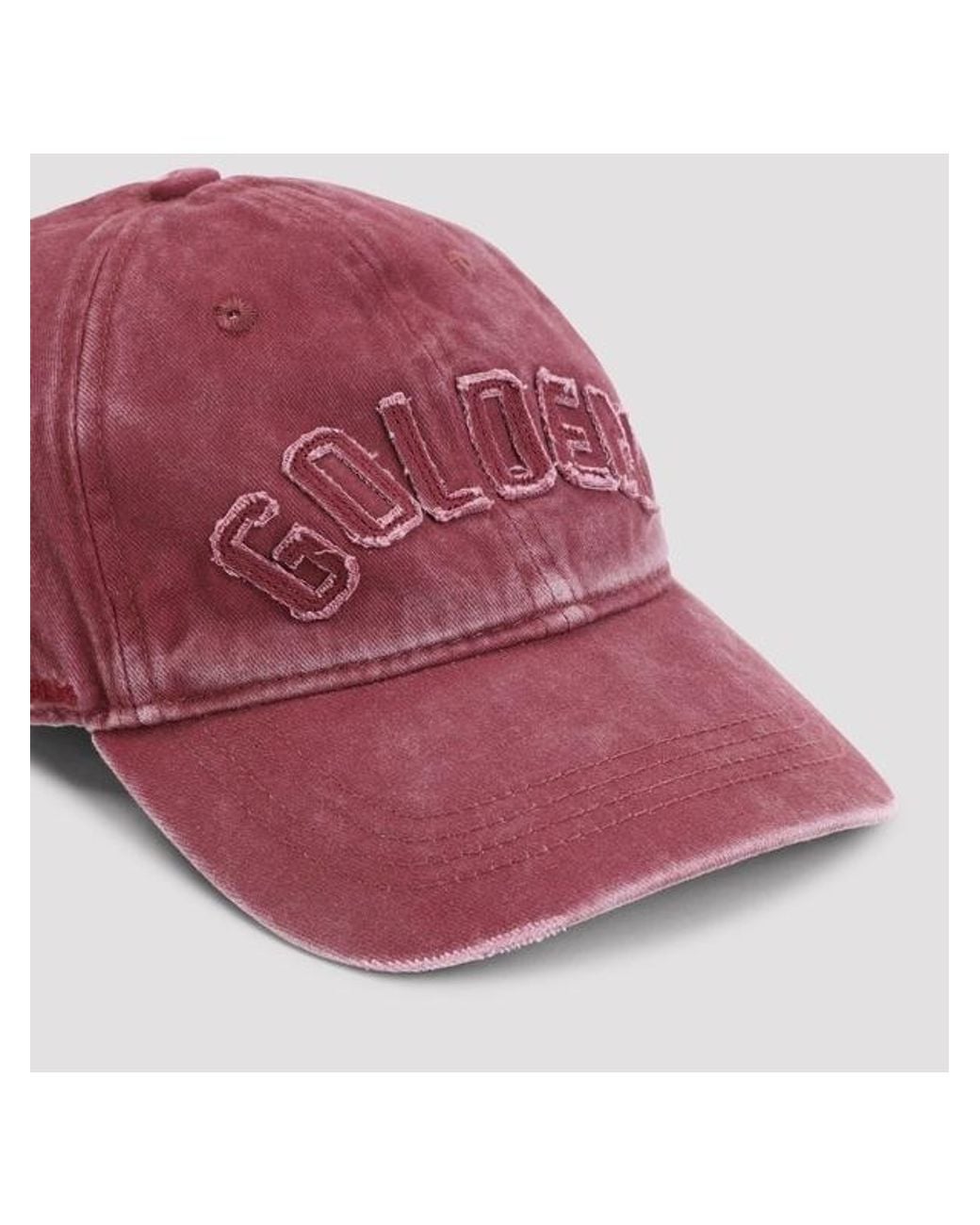 Golden Goose Deluxe Brand Red Logo Detailed Baseball Cap for men