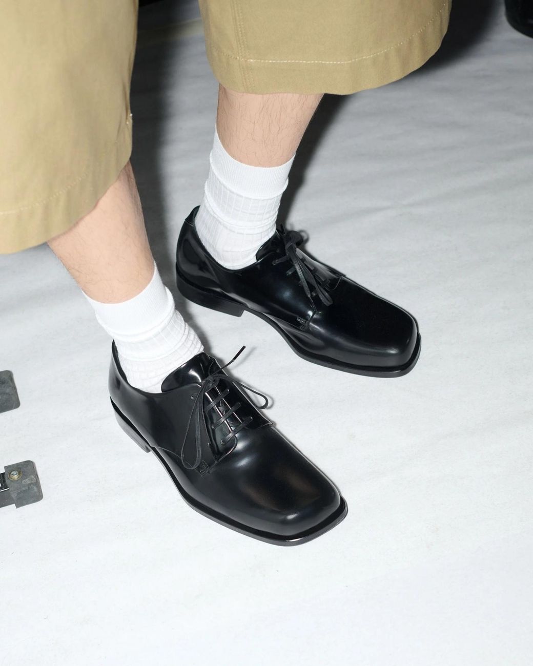 AMI Black Ami Derby Shoes for men