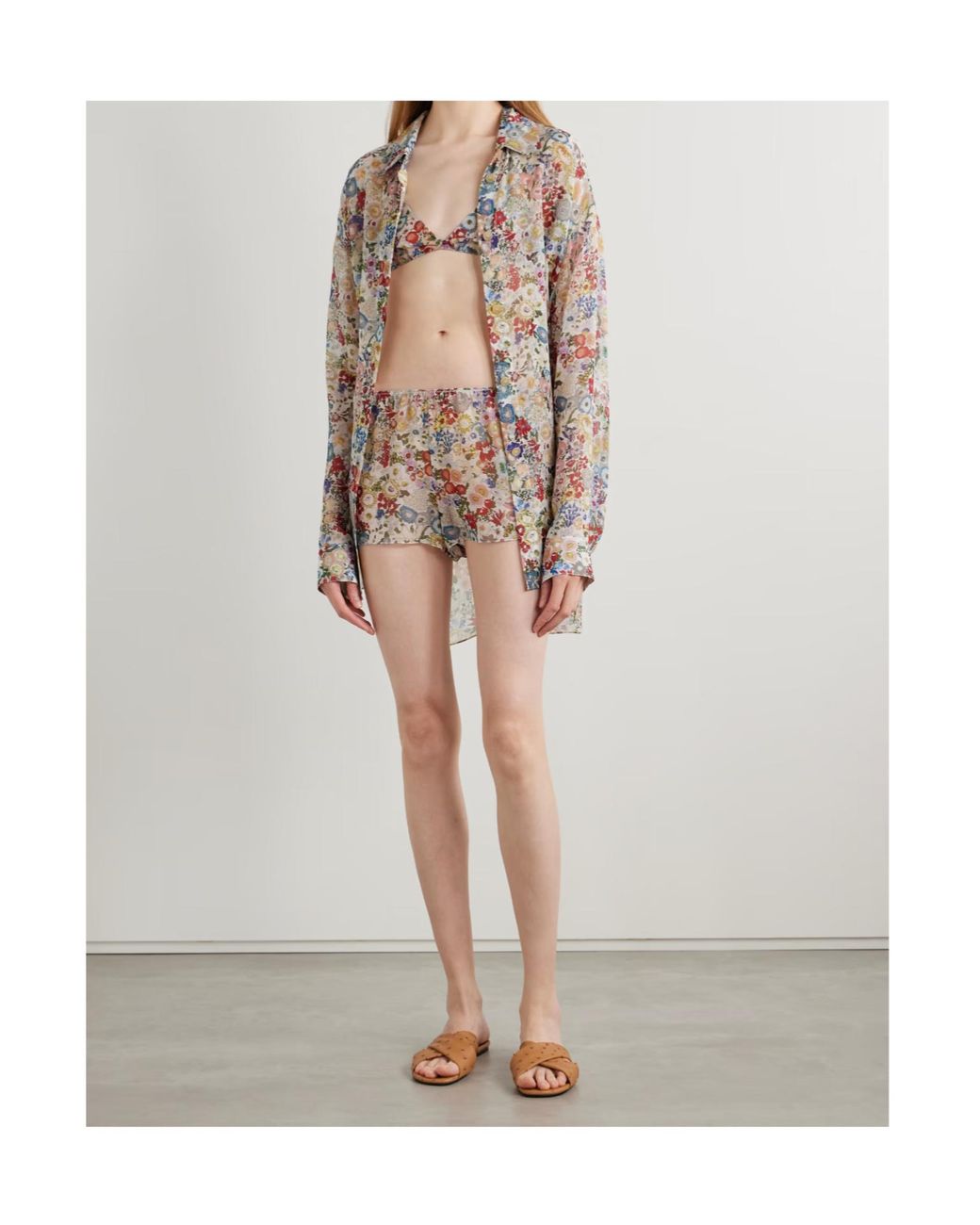 Khaite Multicolor Tilly Printed Shorts