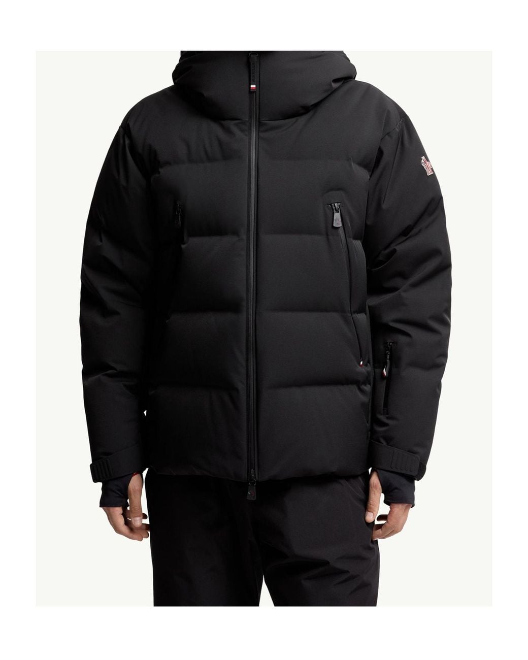 Moncler Black Grenoble Fellberg Hooded Insulated Ski Jacket for men