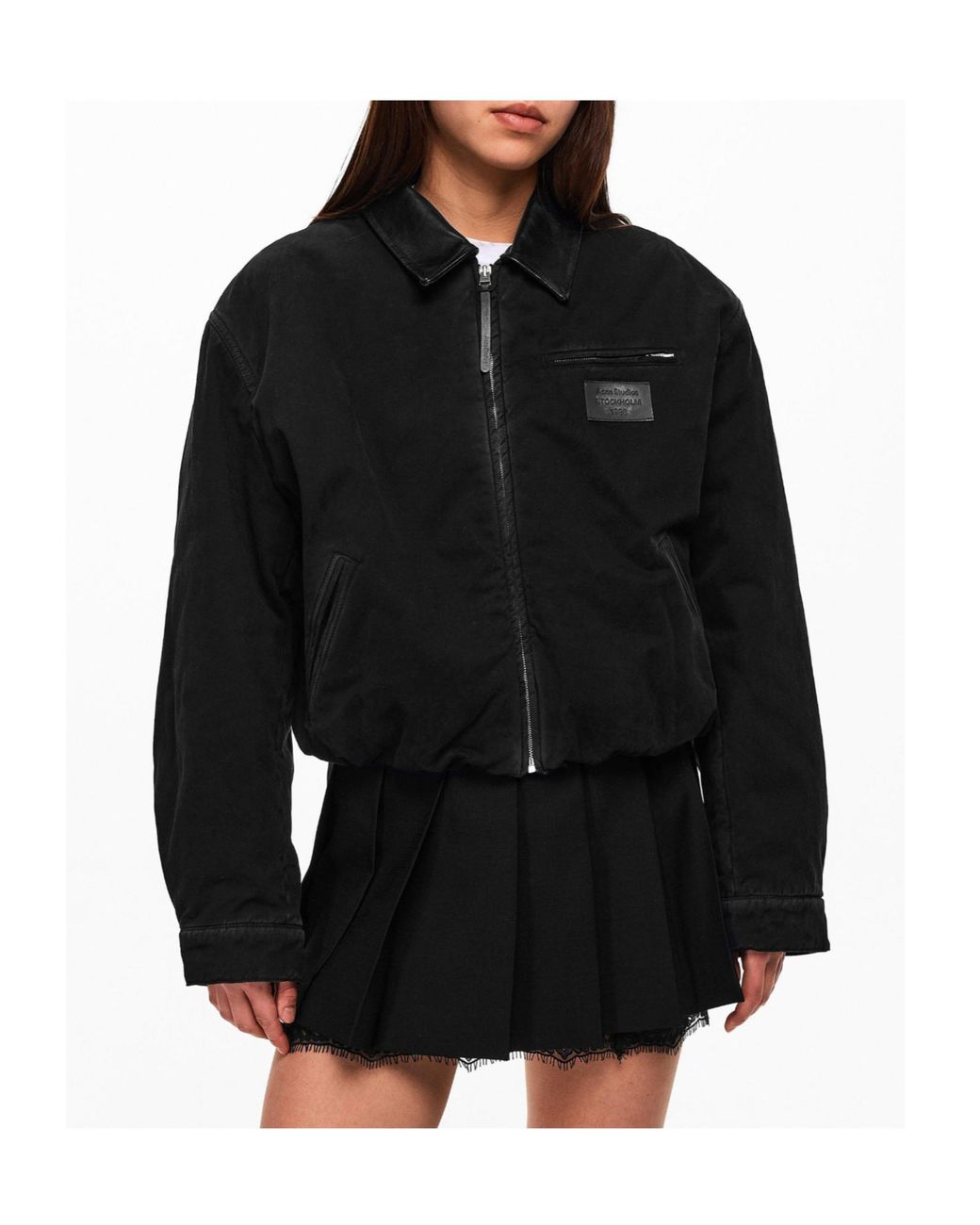 Acne Black Okra Barn Jacket