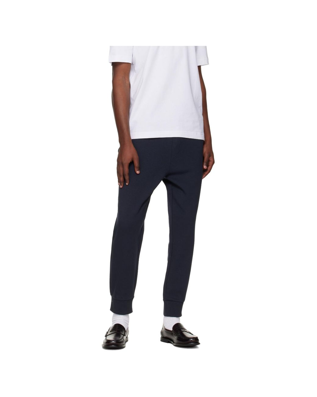 Boss Blue Boss Logo Detail Stretch Tracksuit Bottoms for men