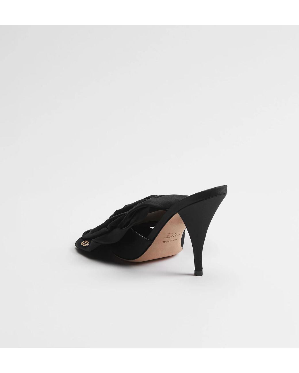 Dior Black Open-Toe High-Heeled Sandals