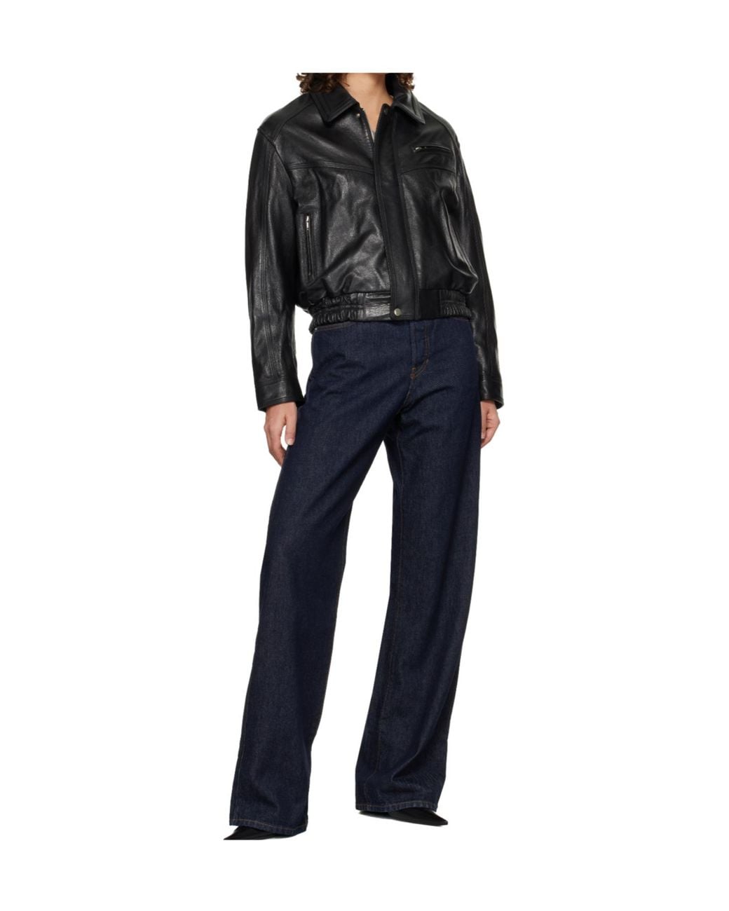 Nour Hammour Black Clint Zip-Up Jacket