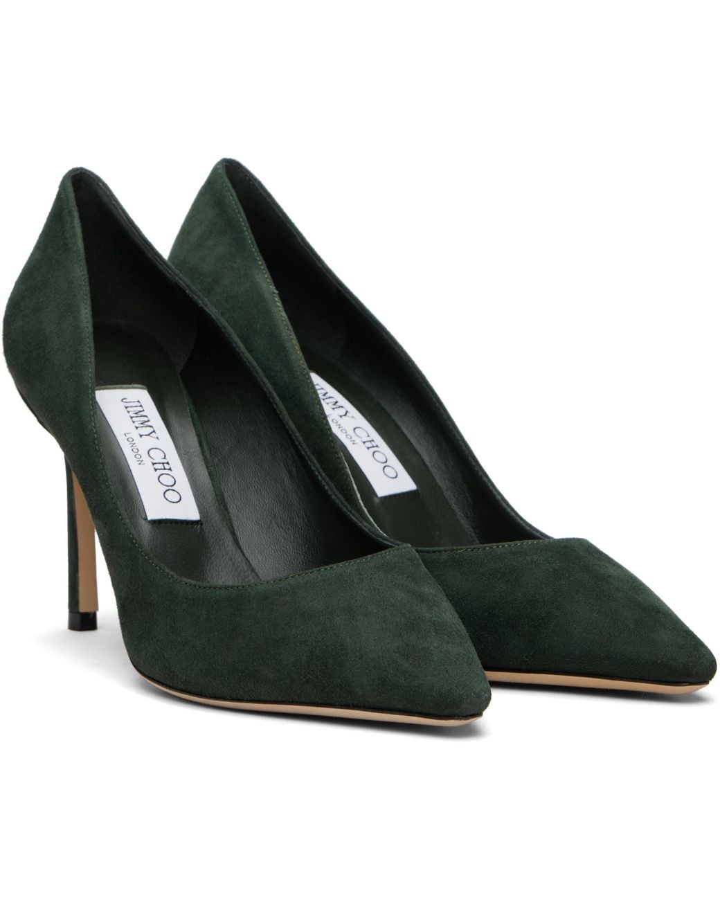 Jimmy Choo Green Romy 85 High Heels