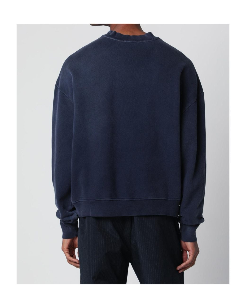 Willy Chavarria Blue Crew Neck Sweatshirt for men