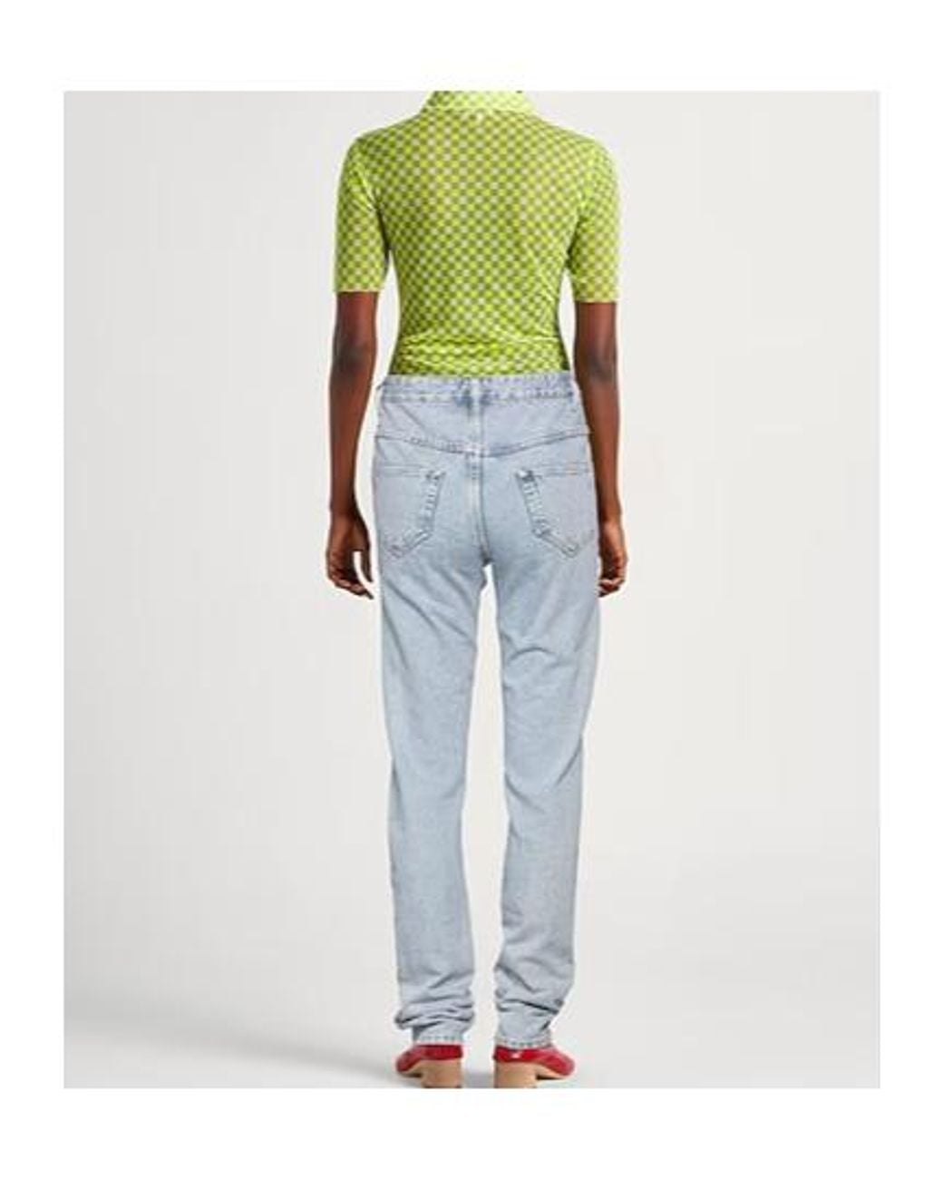 Isabel Marant Blue Straight-Leg Jeans