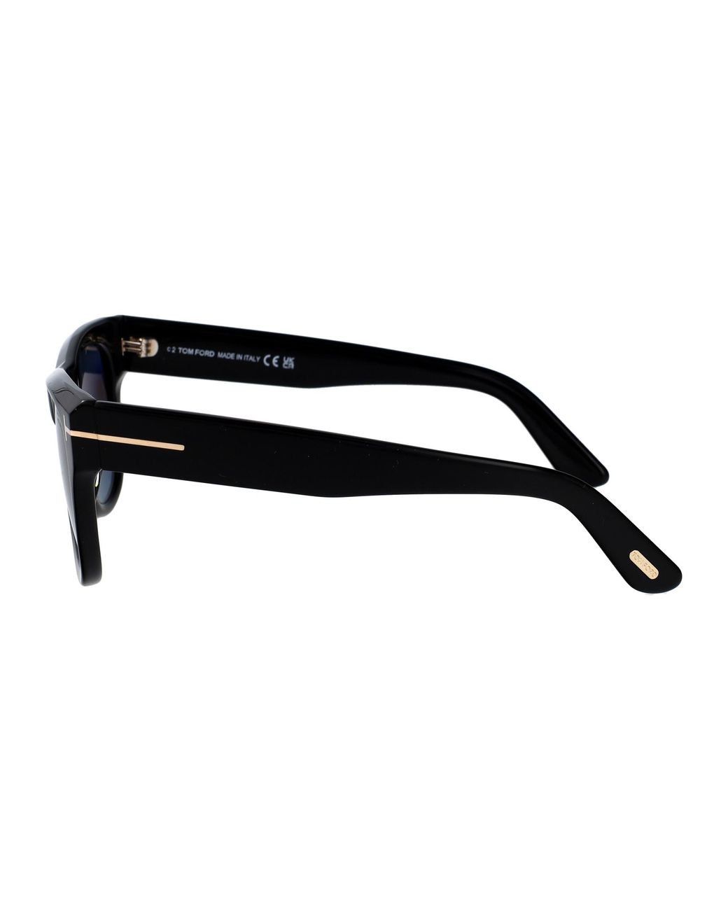 Tom Ford Black Eyewear Square Frame Sunglasses