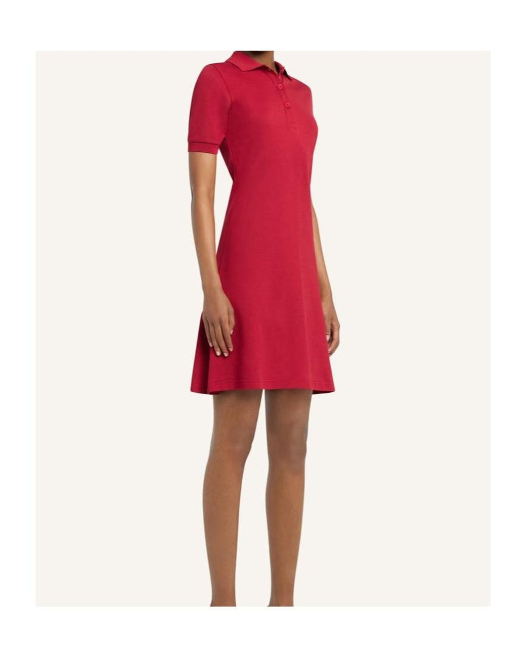 Courreges Red Courrèges Mini Piqué Polo Dress